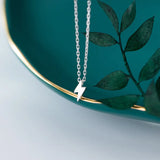 Davis Lightning Necklace 925 Sterling Silver Real Silver Pendant Girls Love Gift