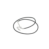 TrustDavis 925 Sterling Silver DIY Leather Cord Short Necklace For Women