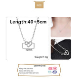 TrustDavis 925 Silver Infinity Love CZ Pendant Necklace For Women