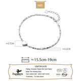 TrustDavis 925 Silver Heart Bracelet Romantic Wedding Fine Jewelry