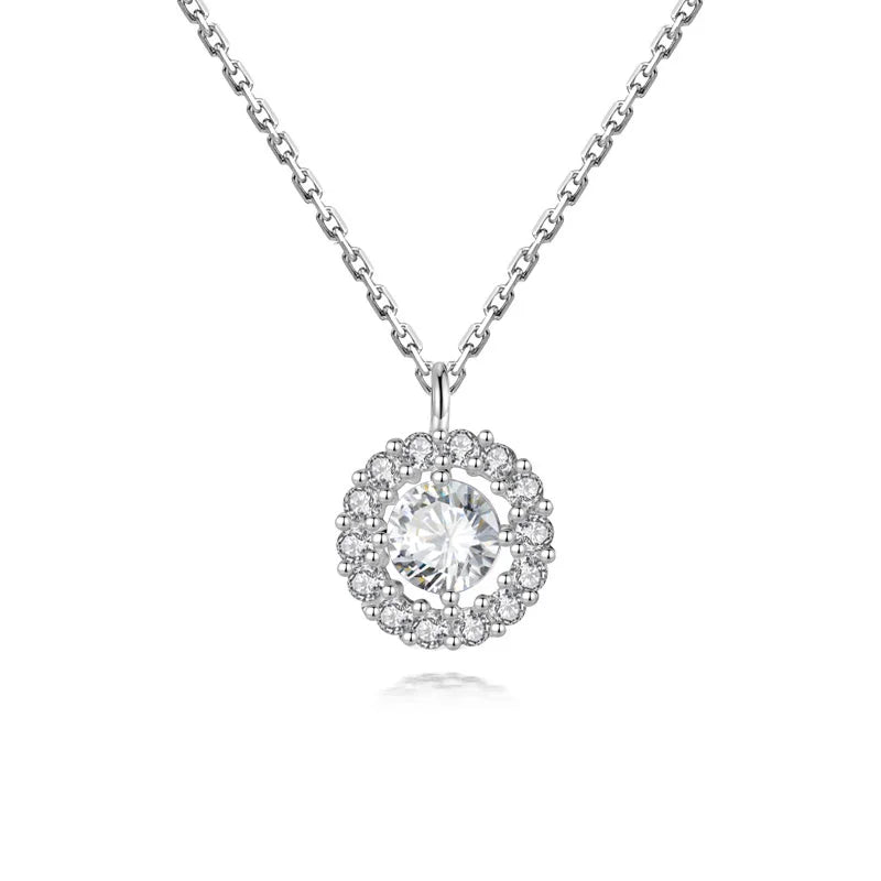 TrustDavis 925 Silver Cross Zircon Choker Necklace Wedding Jewelry