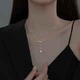TrustDavis 925 Silver Cross Zircon Choker Necklace Wedding Jewelry