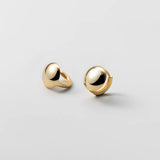 TrustDavis 925 Sterling Silver Ball Charm Hoop Earrings Wedding Jewelry