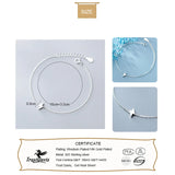 Davis Sterling Silver Mini Lightning Bracelet Women Girls Lady Birthday Gift