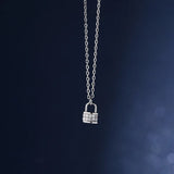 TrustDavis Love Lock Pendant S925 Necklace DS843