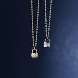 TrustDavis Love Lock Pendant S925 Necklace DS843