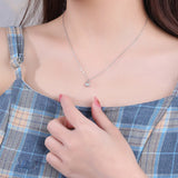 TrustDavis Love Lock Pendant S925 Necklace DS843