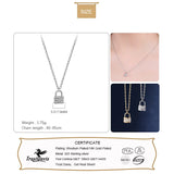 TrustDavis Love Lock Pendant S925 Necklace DS843