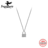 TrustDavis Love Lock Pendant S925 Necklace DS843