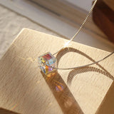 TrustDavis 925 Silver CZ Pendant Necklace For Women