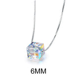 TrustDavis 925 Silver CZ Pendant Necklace For Women