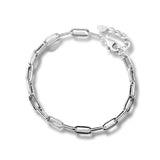 TrustDavis 925 Sterling Silver 4mm Chain Bracelet For Women DA1305
