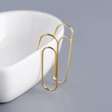 TrustDavis 925 Sterling Silver Paperclip Ear Hook Dangle Earring For Women