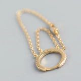 TrustDavis 925 Sterling Silver Double Layer Link Chain CZ Hoop Earrings Wedding