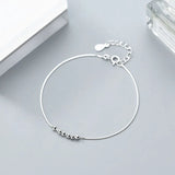 TrustDavis 925 Silver Mini Bead Bracelet for Women Party Jewelry DS1091