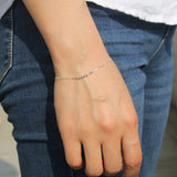 TrustDavis 925 Silver Mini Bead Bracelet for Women Party Jewelry DS1091