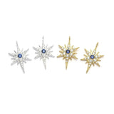 TrustDavis 925 Silver CZ Star Charms Pendant DIY Accessories