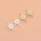 TrustDavis 925 Silver CZ Star Charms Pendant DIY Accessories
