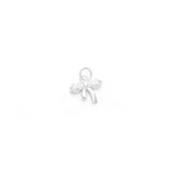 TrustDavis 925 Sterling Silver Bowknot CZ Charm Pendant Jewelry