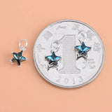 TrustDavis 925 Sterling Silver Mini Star CZ Charm Pendant