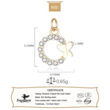 TrustDavis 925 Sterling Silver Butterfly CZ Charm Pendant