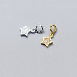 Davis Star Pendant Charm 925 Sterling Silver Silver Charms For Bracelet