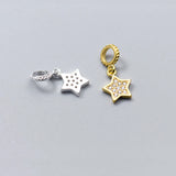 Davis Star Pendant Charm 925 Sterling Silver Silver Charms For Bracelet
