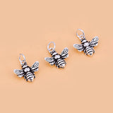 TrustDavis 925 Sterling Bee Charm Pendant DIY Fine Jewelry