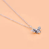 TrustDavis 925 Sterling Bee Charm Pendant DIY Fine Jewelry