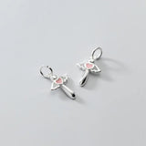 925 Silver Angel Wing Heart Bracelet Necklace DIY Accessory DZ43