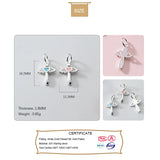 925 Silver Angel Wing Heart Bracelet Necklace DIY Accessory DZ43