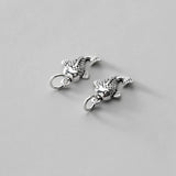 Davis 925 Sterling Silver Fish Charm Pendant DIY Jewelry DZ102