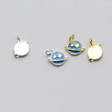 TrustDavis 925 Sterling Silver Planet Charm Pendant DIY Accessories