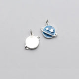 TrustDavis 925 Sterling Silver Planet Charm Pendant DIY Accessories