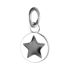 TrustDavis 925 Silver Sweet Star Charm Pendant DIY Accessory
