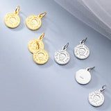 TrustDavis 925 Sterling Silver Sweet Boy Coin Charm Pendant