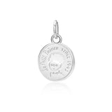 TrustDavis 925 Sterling Silver Sweet Boy Coin Charm Pendant