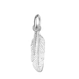 TrustDavis 925 Sterling Silver Double Feather Charm Pendant