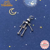 TrustDavis Silver Robot Charm Pendant DIY Accessories
