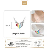 TrustDavis 925 Sterling Sweet Romantic Heart Clavicle Necklace For Women