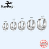TrustDavis 925 Sterling Silver Hoop Earrings 6 7 8 9 10mm DG0132