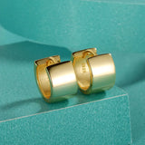 Minimalist Punk Rock Hoop Earrings 925 Sterling Silver Wedding Party Jewelry