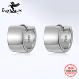 Minimalist Punk Rock Hoop Earrings 925 Sterling Silver Wedding Party Jewelry