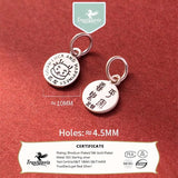 Davis 925 Sterling Silver 10mm Round Animal Pendant DIY Necklace Accessories