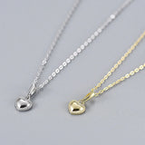 TrustDavis 925 Sterling Silver Romantic Love Heart Necklace For Women