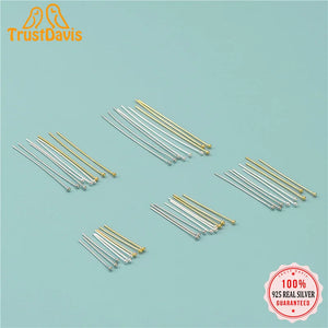 TrustDavis 925 Silver Beads Needle DIY Necklace Bracelet Jewelry HY932