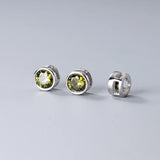 TrustDavis 925 Sterling Silver Round CZ Pendant DIY Jewelry HY877