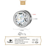 TrustDavis 925 Sterling Silver Round CZ Pendant DIY Jewelry HY877