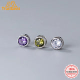TrustDavis 925 Sterling Silver Round CZ Pendant DIY Jewelry HY877
