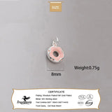 Davis Sweet Colour Glaze Donuts Pendant Necklace HY855